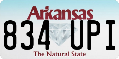 AR license plate 834UPI