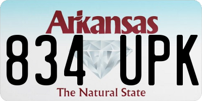 AR license plate 834UPK