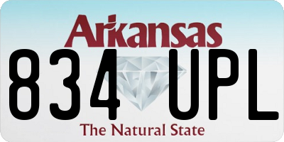 AR license plate 834UPL
