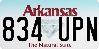 AR license plate 834UPN