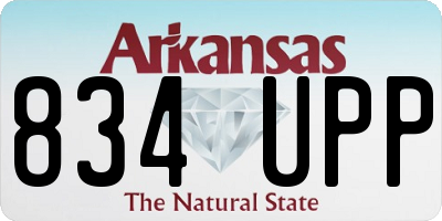 AR license plate 834UPP