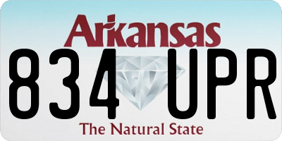 AR license plate 834UPR