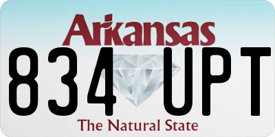 AR license plate 834UPT