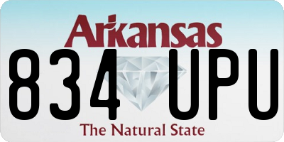 AR license plate 834UPU