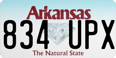 AR license plate 834UPX