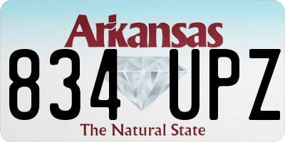 AR license plate 834UPZ