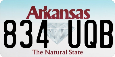 AR license plate 834UQB