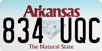 AR license plate 834UQC