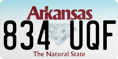 AR license plate 834UQF