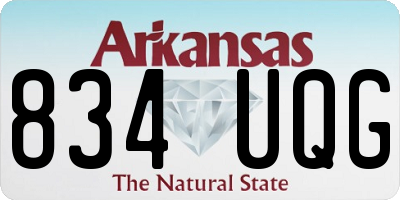 AR license plate 834UQG