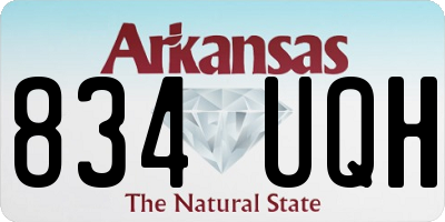 AR license plate 834UQH