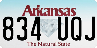 AR license plate 834UQJ