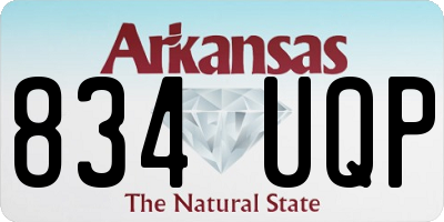 AR license plate 834UQP