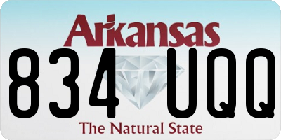 AR license plate 834UQQ