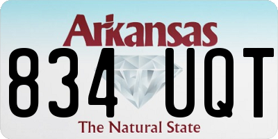AR license plate 834UQT
