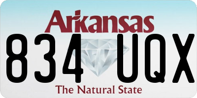 AR license plate 834UQX
