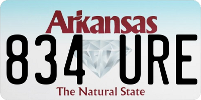 AR license plate 834URE