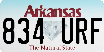 AR license plate 834URF