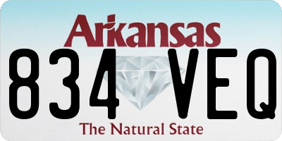 AR license plate 834VEQ