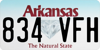 AR license plate 834VFH