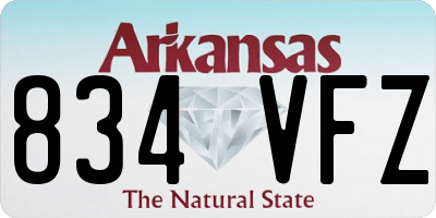 AR license plate 834VFZ