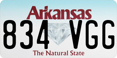 AR license plate 834VGG