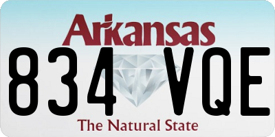 AR license plate 834VQE