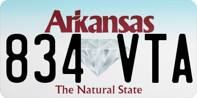 AR license plate 834VTA