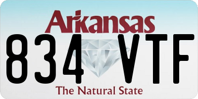 AR license plate 834VTF