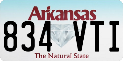 AR license plate 834VTI
