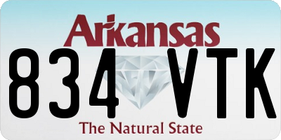 AR license plate 834VTK