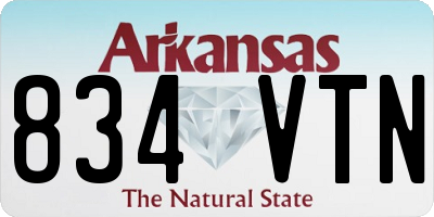 AR license plate 834VTN