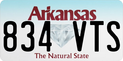 AR license plate 834VTS
