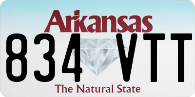 AR license plate 834VTT