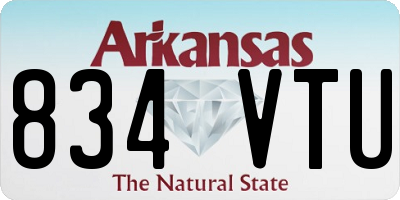 AR license plate 834VTU