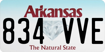 AR license plate 834VVE