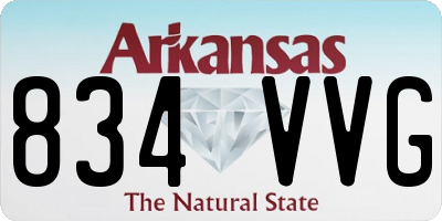 AR license plate 834VVG