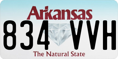 AR license plate 834VVH