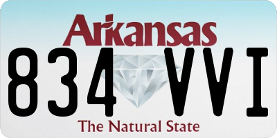 AR license plate 834VVI