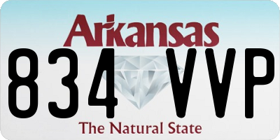 AR license plate 834VVP