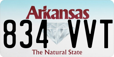 AR license plate 834VVT