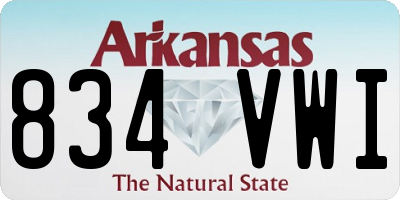 AR license plate 834VWI