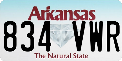 AR license plate 834VWR