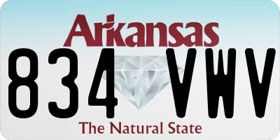 AR license plate 834VWV
