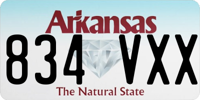 AR license plate 834VXX