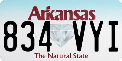 AR license plate 834VYI