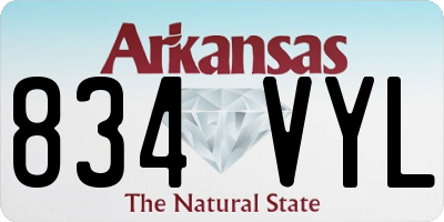 AR license plate 834VYL