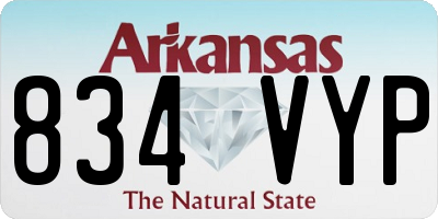 AR license plate 834VYP