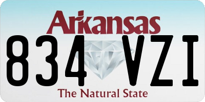 AR license plate 834VZI