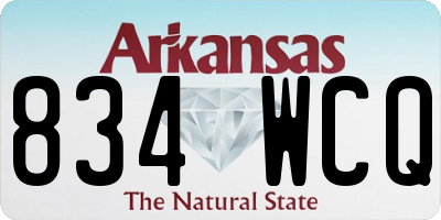 AR license plate 834WCQ